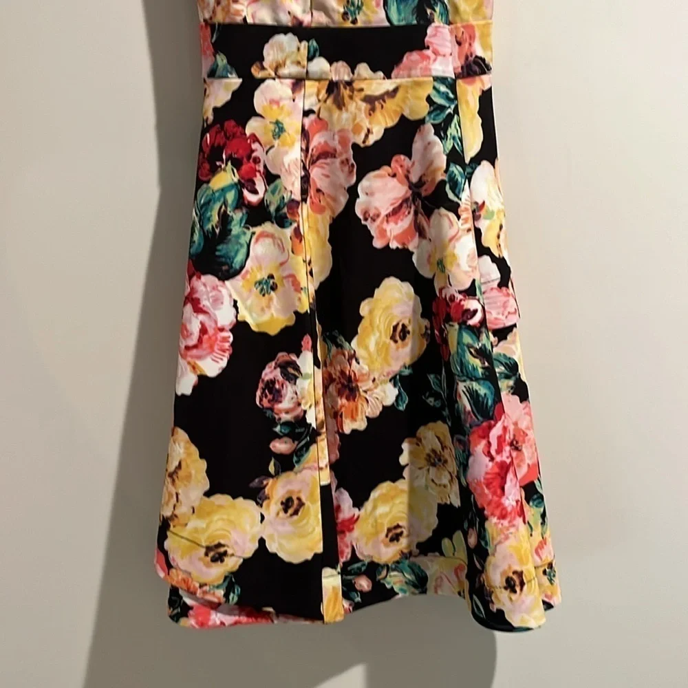Speechless black pink yellow white floral dress. Size 13. - Picture 5 of 6